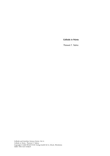 Colloids in Paints, Volume 6