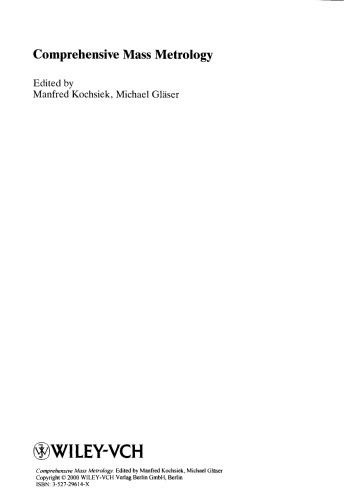 Comprehensive Mass Metrology