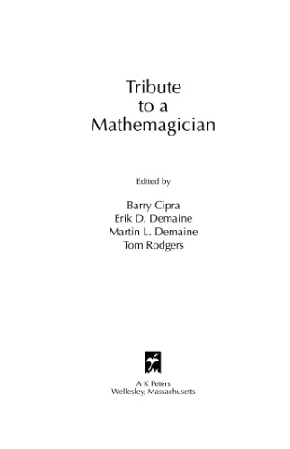 Tribute to a mathemagician