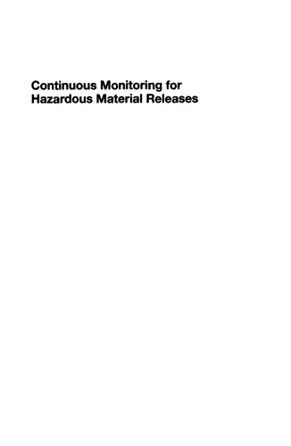 Continuous Monitoring for Hazardous Material Releases
