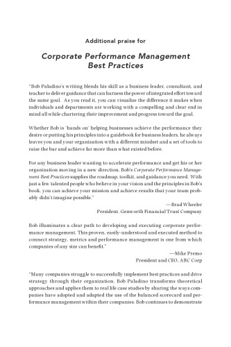 Corporate Performance Management Best Practices: A Case Study Approach to Accelerating CPM Results