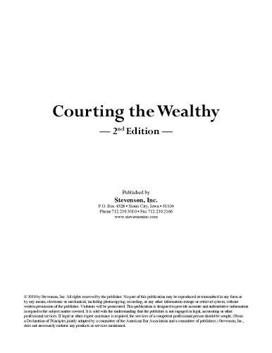 Courting the Wealthy, Second Edition