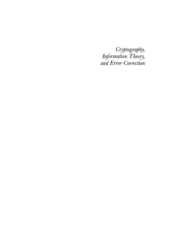Cryptography, Information Theory, and Error-Correction: A Handbook for the 21st Century