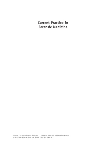 Current Practice in Forensic Medicine