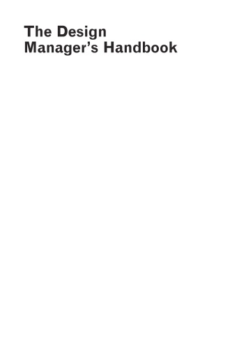 The Design Manager's Handbook