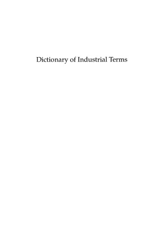Dictionary of Industrial Terms