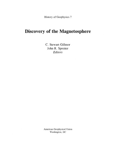 Discovery of the Magnetosphere