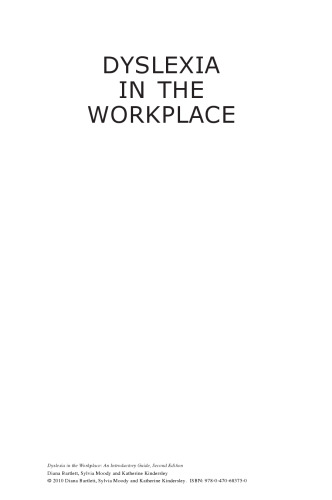 Dyslexia in the Workplace: An Introductory Guide, Second Edition