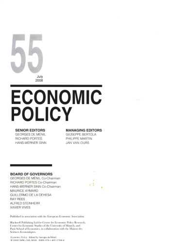 Economic Policy 55 July 2008