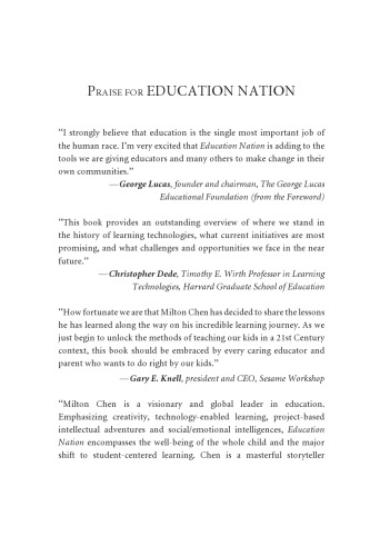 Education Nation: Six Leading Edges of Innovation in our Schools