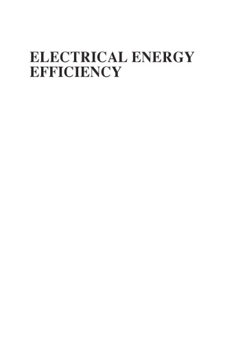 Electrical Energy Efficiency: Technologies and Applications