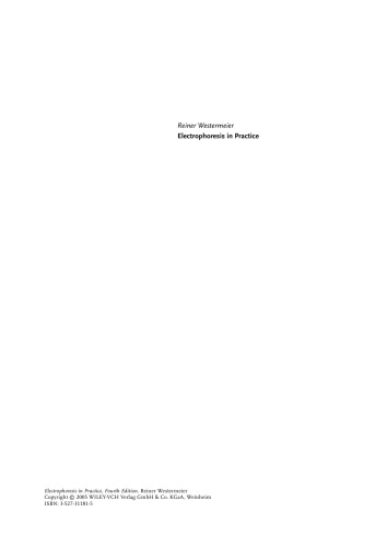 Electrophoresis in Practice: A Guide to Methods and Applications of DNA and Protein Separations, Fourth Edition