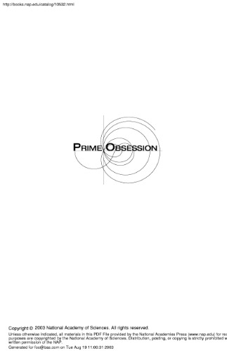 Prime obsession: Bernhard Riemann and the greatest unsolved problem in mathematics