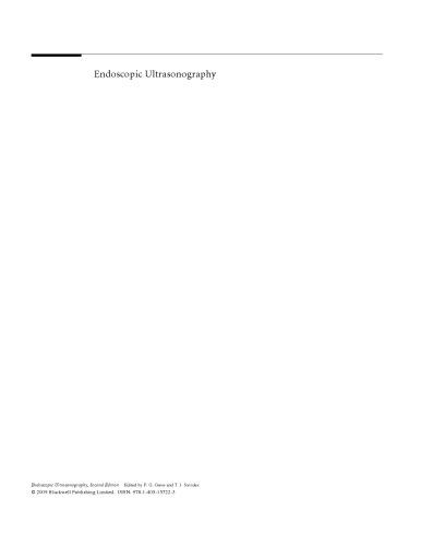 Endoscopic Ultrasonography, Second Edition
