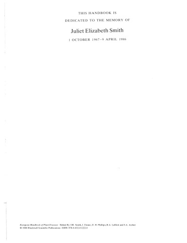 European Handbook of Plant Diseases