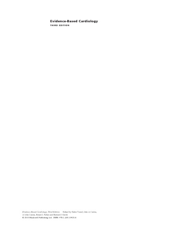 Evidence-Based Cardiology, Third Edition