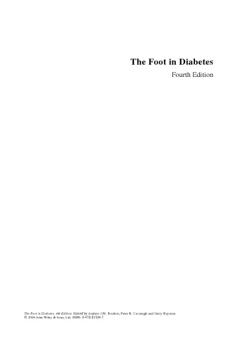 The Foot in Diabetes, Fourth Edition