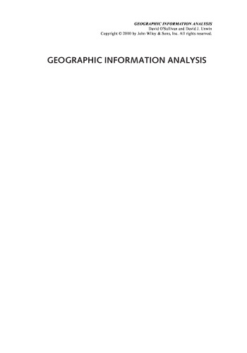 Geographic Information Analysis, Second Edition
