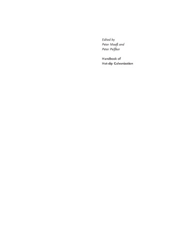 Handbook of Hot-Dip Galvanization