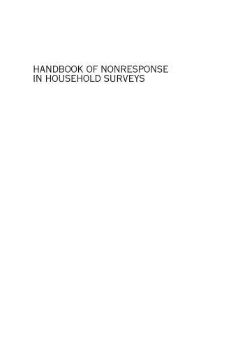 Handbook of Nonresponse in Household Surveys