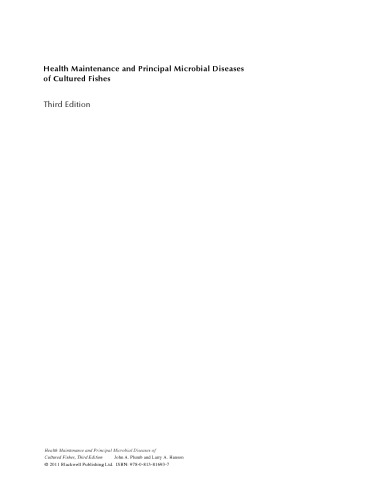 Health Maintenance and Principal Microbial Diseases of Cultured Fishes, Third Edition
