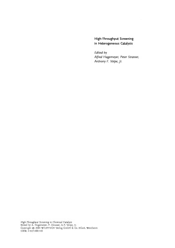 High-Throughput Screening in Heterogeneous Catalysis