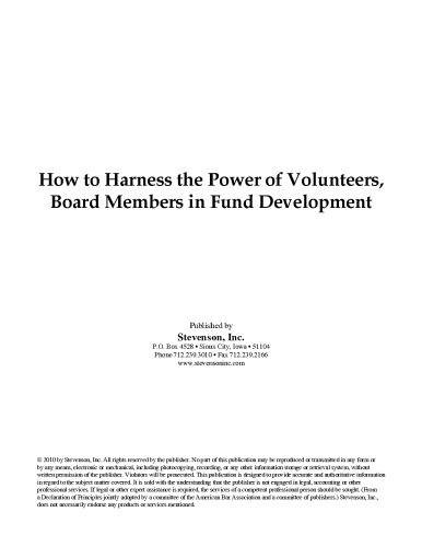 How to Harness the Power of Volunteers, Board Members in Fund Development