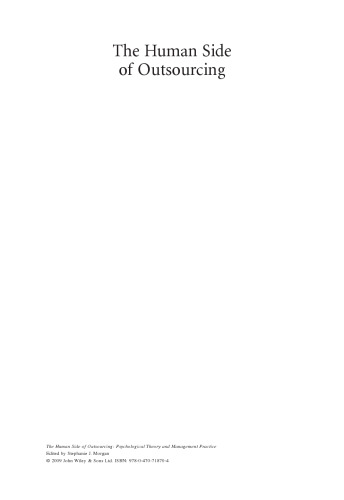 The Human Side of Outsourcing: Psychological Theory and Management Practice