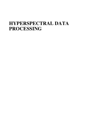 Hyperspectral Data Processing: Algorithm Design and Analysis