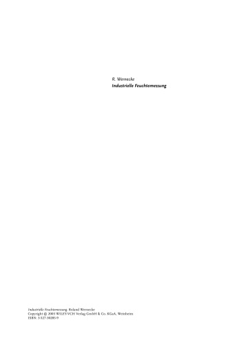Industrielle Feuchtemessung: Grundlagen, Messmethoden, technische Anwendungen