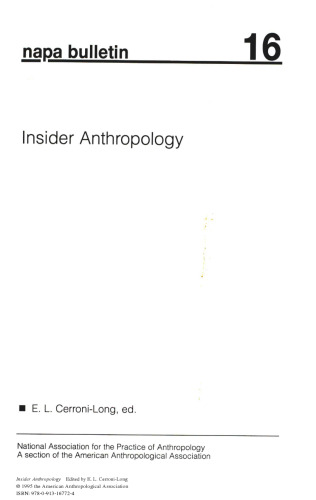 Insider Anthropology