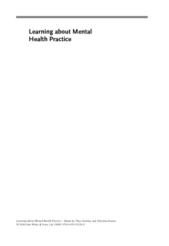 Learning about Mental Health Practice