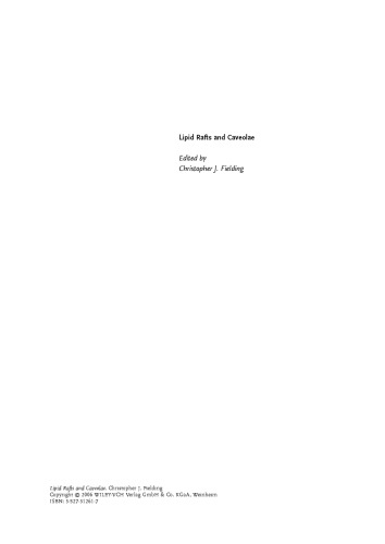 Lipid Rafts and Caveolae: From Membrane Biophysics to Cell Biology