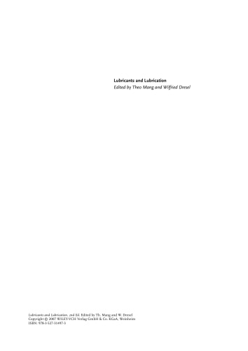 Lubricants and Lubrication, Second Edition