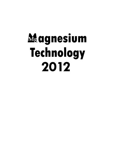 Magnesium Technology 2012