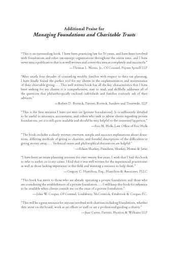 Managing Foundations and Charitable Trusts: Essential Knowledge, Tools, and Techniques for Donors and Advisors