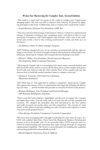 Mastering the Complex Sale: How to Compete and Win When the Stakes are High!, Second Edition