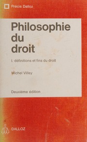 Définitions Et Fins Du Droit (his Philosophie Du Droit ; 1) (french Edition)
