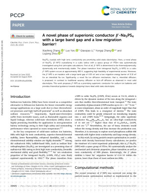 A novel phase of superionic conductor β′-Na3PS4 with a large band gap and a low migration barrier